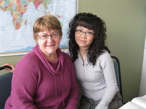Tutor Mary Young and Student