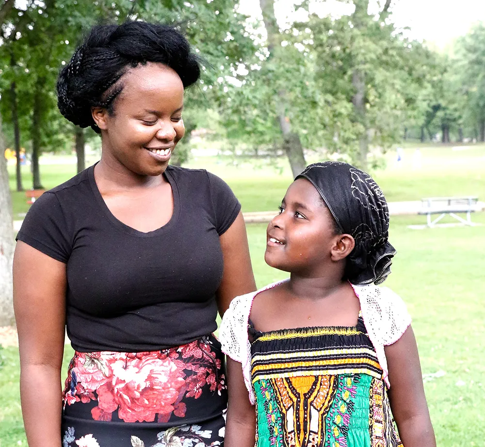 Mother and Daughter Immigrants