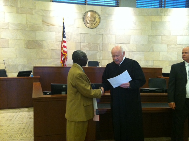 2008 - Student Receives Citizenship Certificate